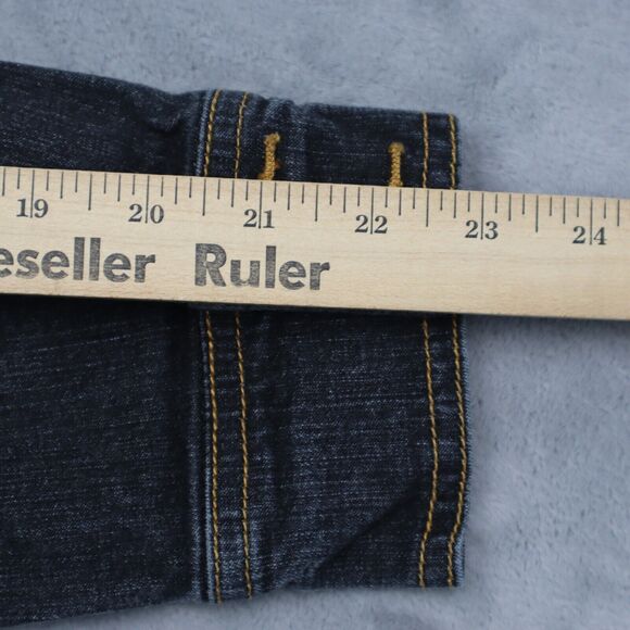 Gloria Vanderbilt Jacket Womens M Black Denim Long Sleeve Two Button Outwear - Picture 5 of 16